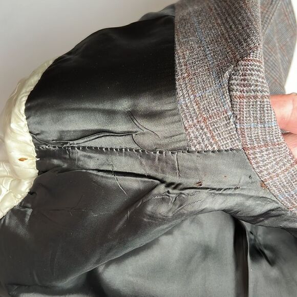 Brooks Brothers Vintage Glen Check Single Breasted Blazer Sport Coat 41R - Picture 15 of 16